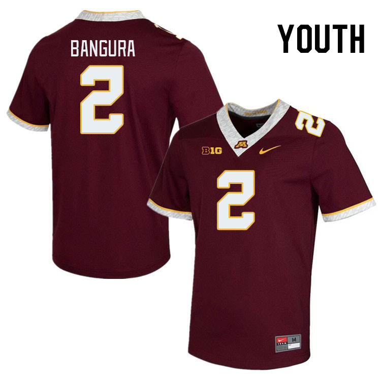 Youth #2 Sieh Bangura Minnesota Golden Gophers College Football Jerseys Stitched-Maroon